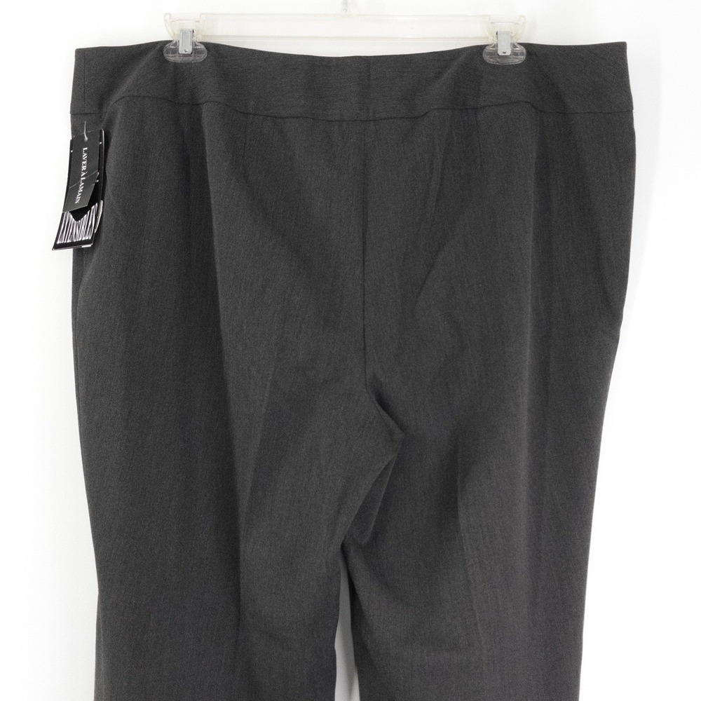 Peter Nygard Women's Size 20 Pull On Dress Pants Heather Charcoal Stretch NWT - Picture 4 of 8